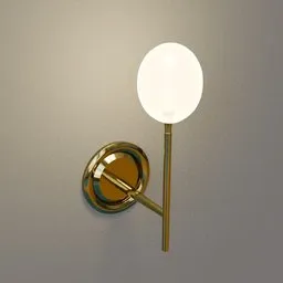 Detailed 3D model of a modern golden lustre lamp optimized for Blender rendering.