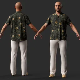 Tropical Hawaiian Shirt Outfit