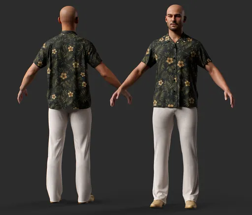 Tropical Hawaiian Shirt Outfit
