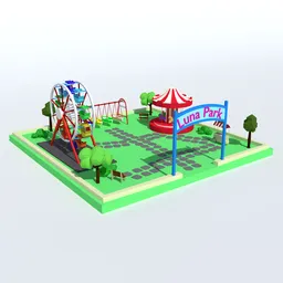 Low Poly Luna Park