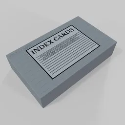 Index Cards Packaging Box