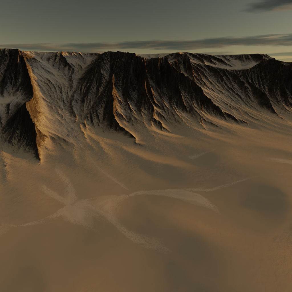 Snow Mountain Landscape Type3 1 | Terrains models | BlenderKit