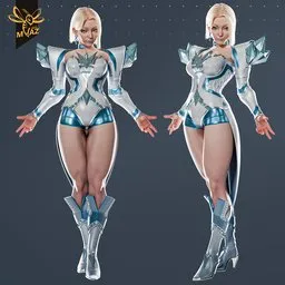 Emma Frost Marvel Rivals 3D Model