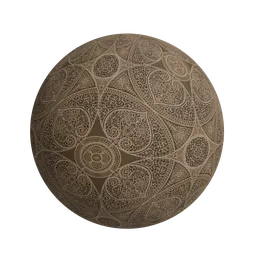 Ornate medallion wallpaper