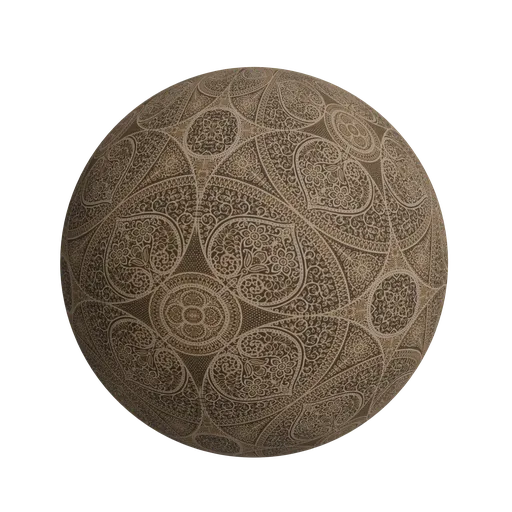 Ornate medallion wallpaper