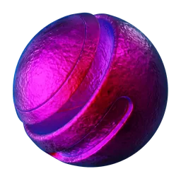 Iridescent Metal Purple Rough