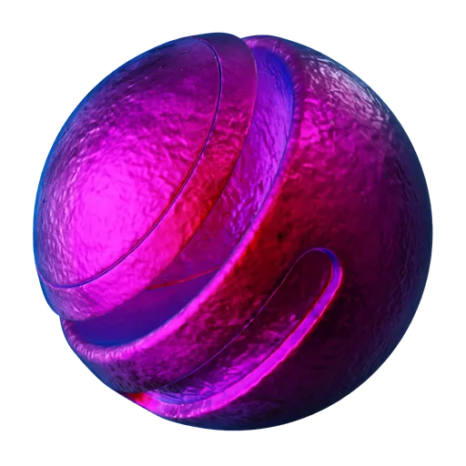 Iridescent Metal Purple Rough