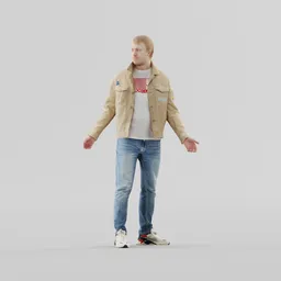 Guy in casual outfit