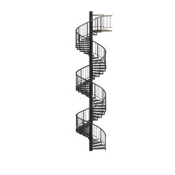 "Discover the stunning 3D model of spiral stairs in Blender 3D, with 1k textures for added realism. Rendered in re engine, this model showcases incredible detail inspired by Adam Szentpétery's work, and features a side view of a person taking steps. Perfect for arcana or SCP-173 themed projects, as well as for use as a Discord emoji or in-game screenshot."