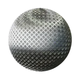 Metallic anti-slip texture with a star pattern, designed for Blender's PBR workflow using the wave texture feature.