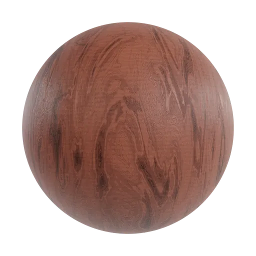 Realistic Procedural Wood PBR material for use in Blender 3D and other 3D applications, featuring detailed textures and patterns.