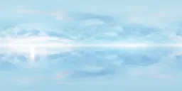 Soft Blue Cloud Reflection