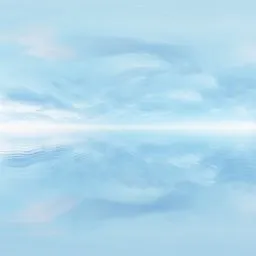 Soft Blue Cloud Reflection