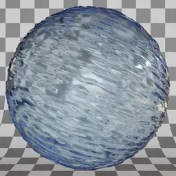 Wavy lines opaque glass  material