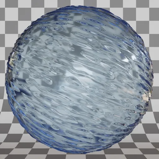 Wavy lines opaque glass  material