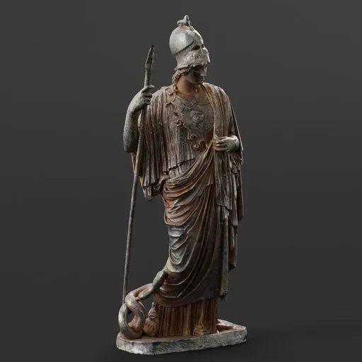 statue of Iron Athena Pallas Giustinian