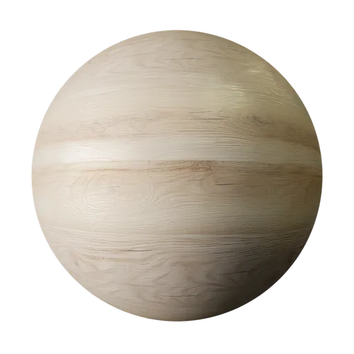 Light wooden PBR material for Blender 3D, seamless 2K texture for realistic rendering.