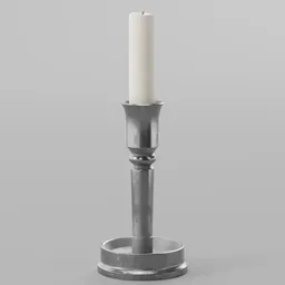 Silver Candle Holder