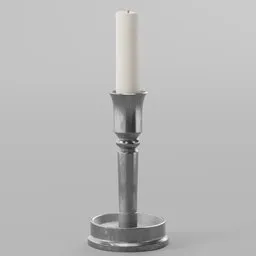 Silver Candle Holder
