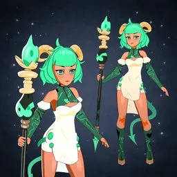 Cute Fantasy Demon Sorceress