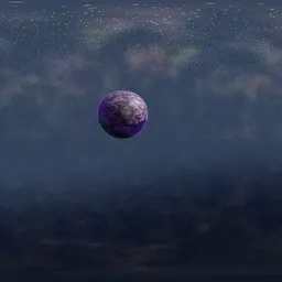 Purple Planet Sky