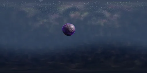 Purple Planet Sky