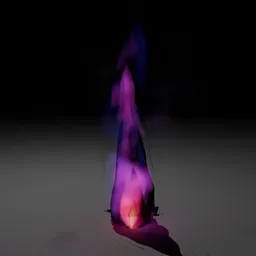 Mystical Crystal Fire by geo nodes