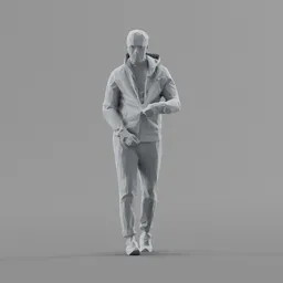 Lowpoly Male Walking
