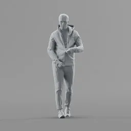 Lowpoly Male Walking