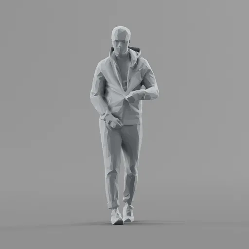Lowpoly Male Walking