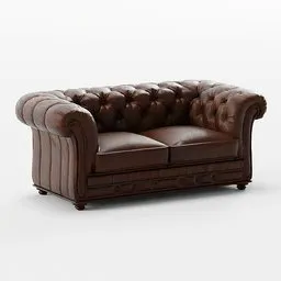 Leather Chesterfield Sofa