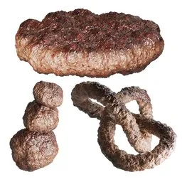 Procedural Cooked Meat Generator