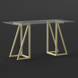 Glass Desk - Atkinson Desk