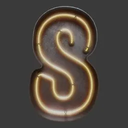 Neon Number 8