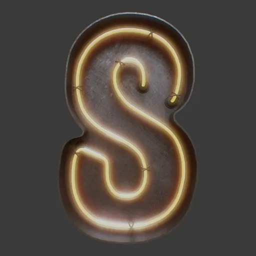 Neon Number 8