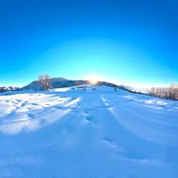 Snowy Alpine Winter Landscape HDRI