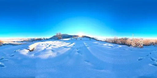 Snowy Alpine Winter Landscape HDRI