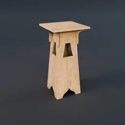 Vintage Wooden Plant Stand