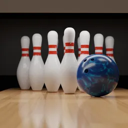 Bowling Bottle and ball