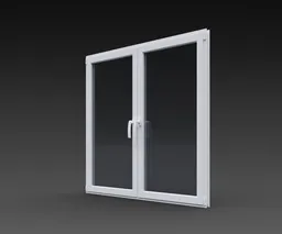 PVC double panel window