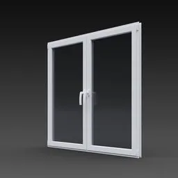 PVC double panel window