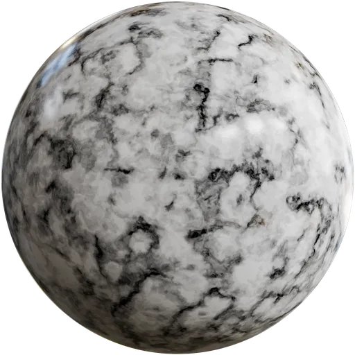 AT-Procedural White Marble Material
