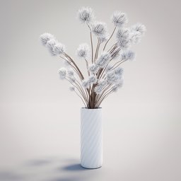 Decoration vase with flowers