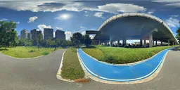 Blue Trail during the day