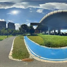 Blue Trail during the day