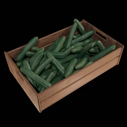 Wooden box containing fruit