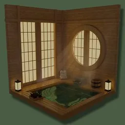 Japanese Onsen Room