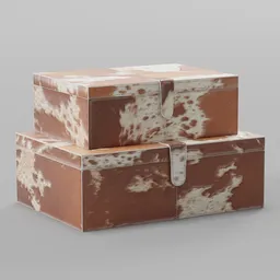 Cowhide Storage Boxes