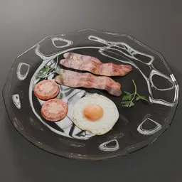 Luxury Food Breakfast Plate