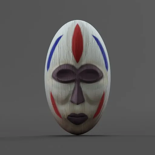Tribe Mask red white blue